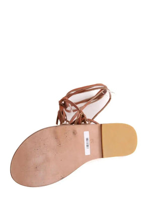 Sandales Claris Virot Marron en Cuir