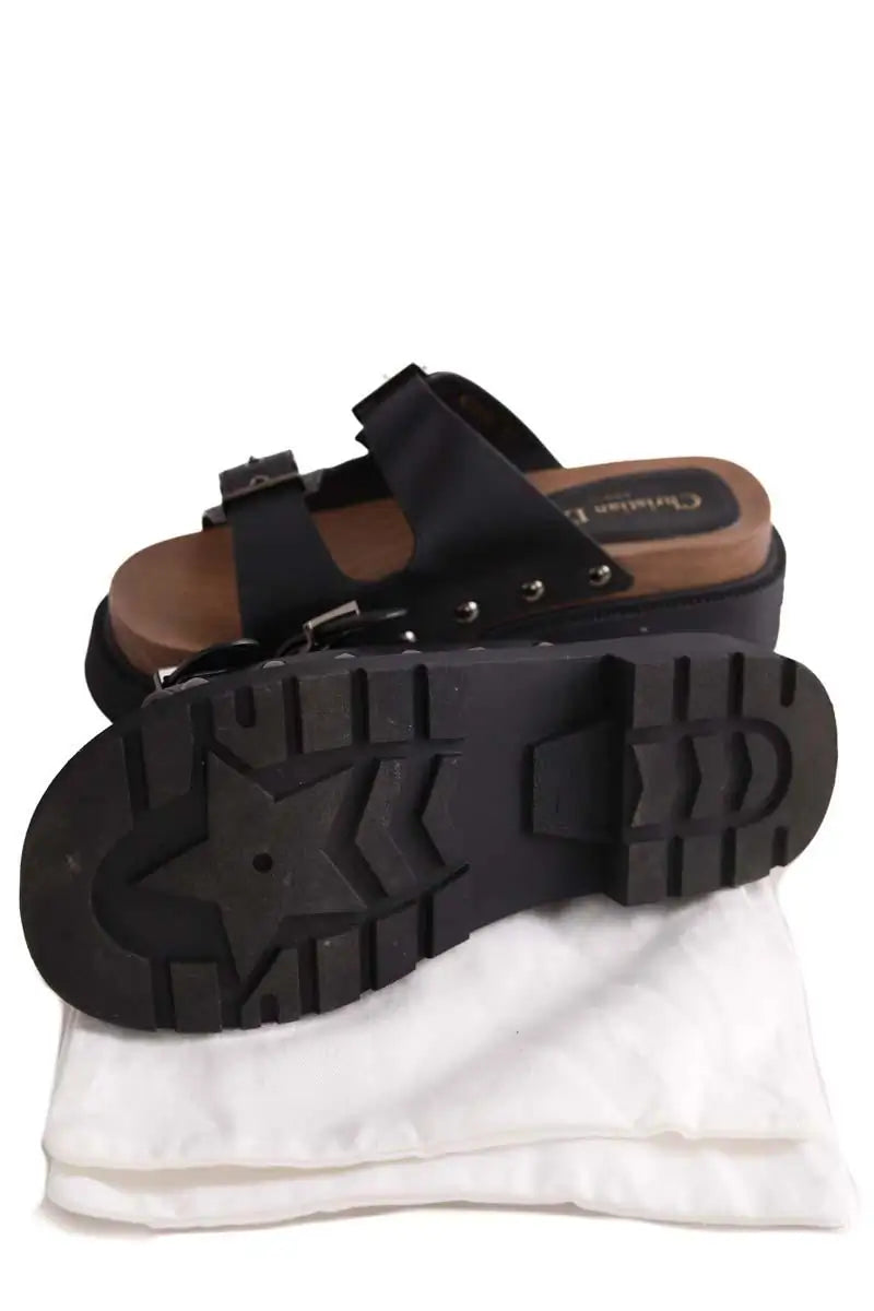 Sandales Dior Diorquake Noir en Cuir