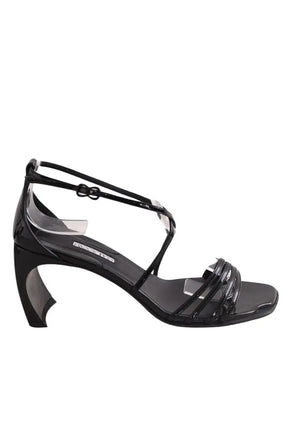 Sandales Free Lance Noir en Cuir, taille 39 - Seconde Main