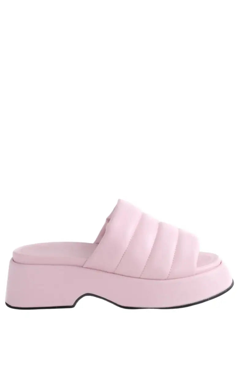 Sandales Ganni Rose en Cuir, taille 37 - Seconde Main