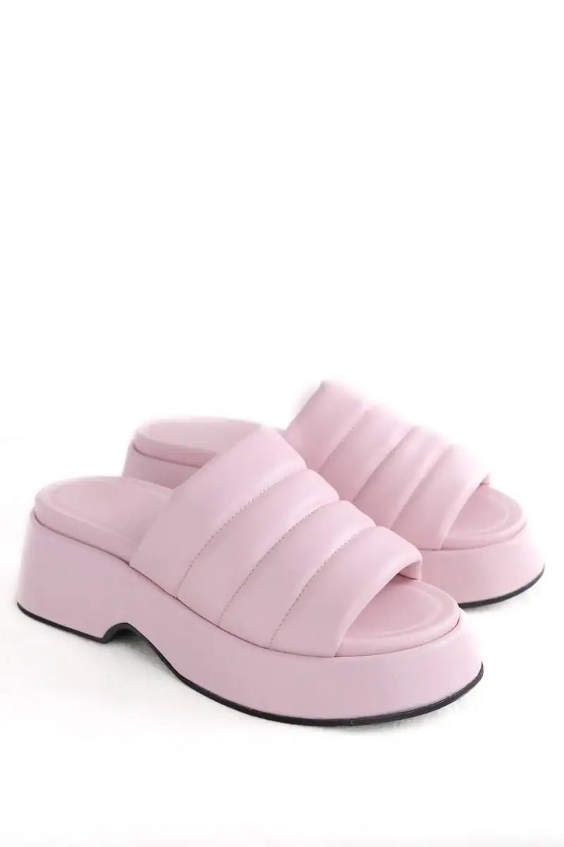 Sandales Ganni Rose en Cuir