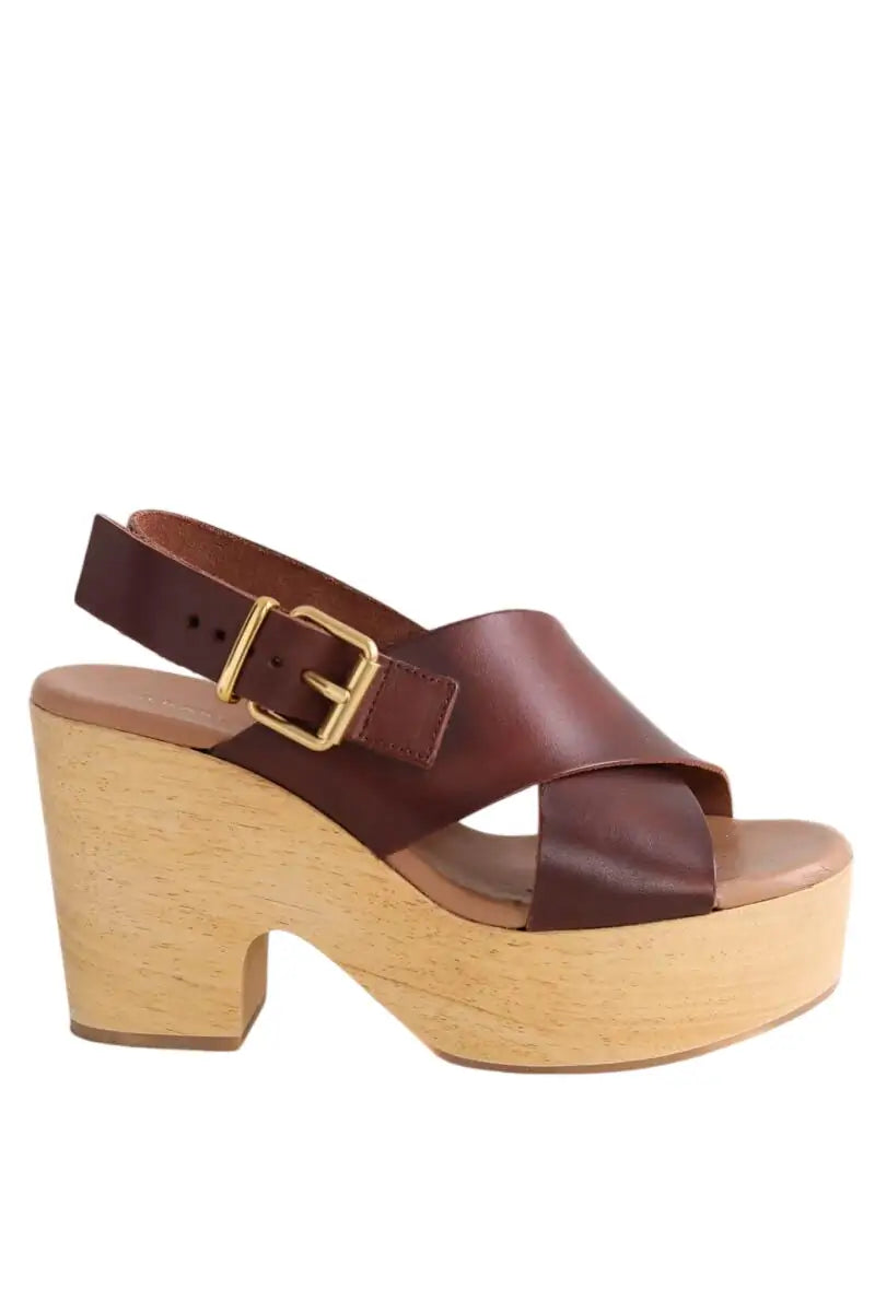 Sandales Gerard Darel Bordeaux en Cuir, taille 38 - Seconde Main