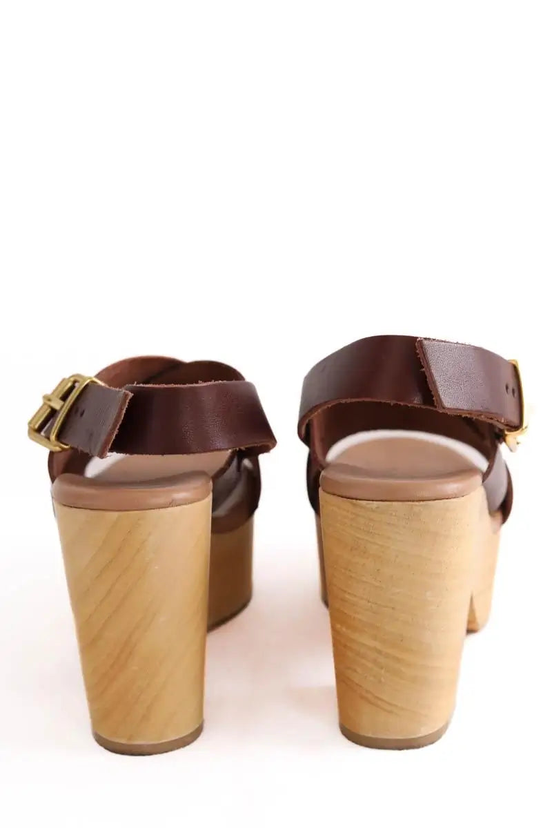 Sandales Gerard Darel Bordeaux en Cuir