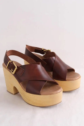 Sandales Gerard Darel Bordeaux en Cuir