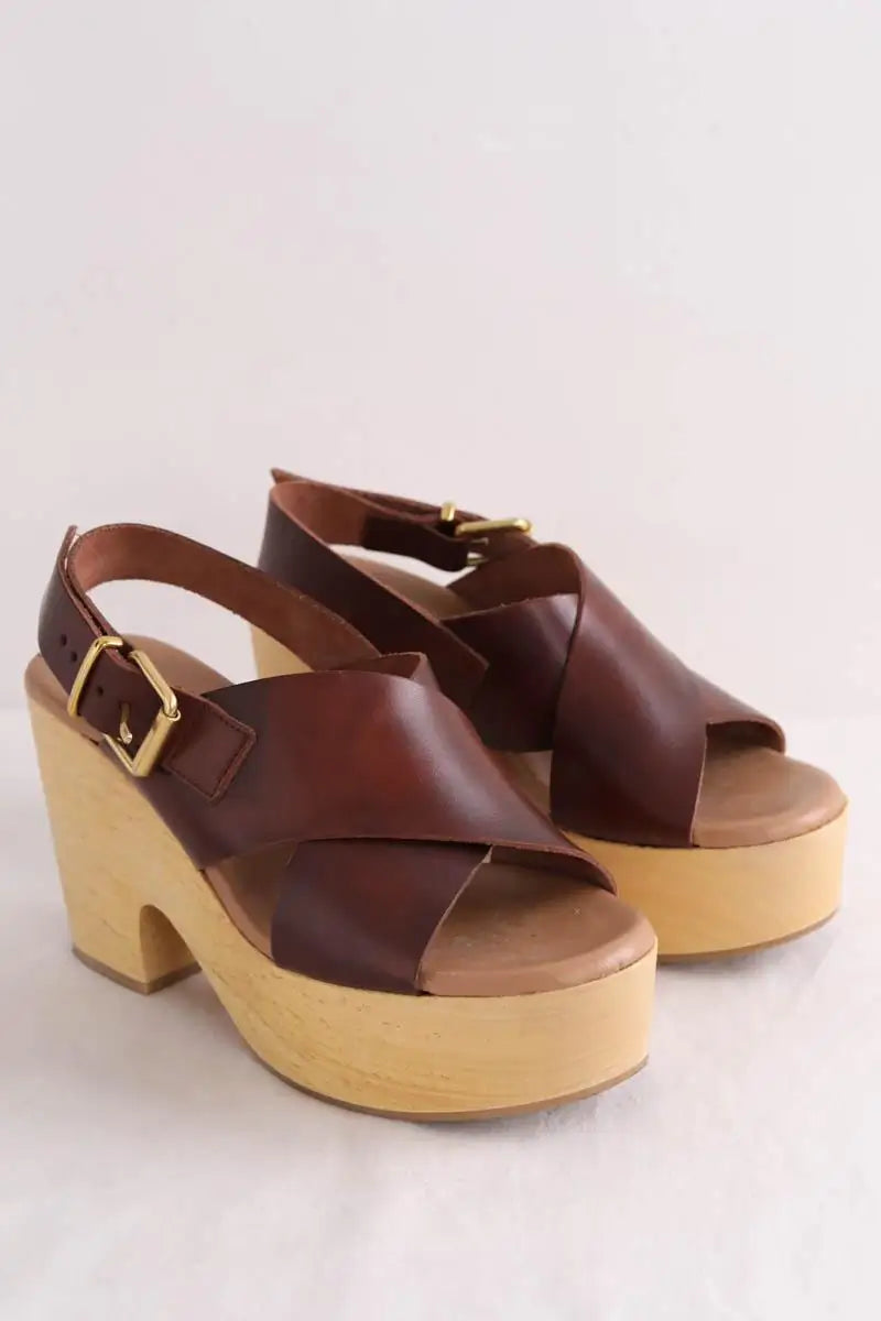 Sandales Gerard Darel Bordeaux en Cuir