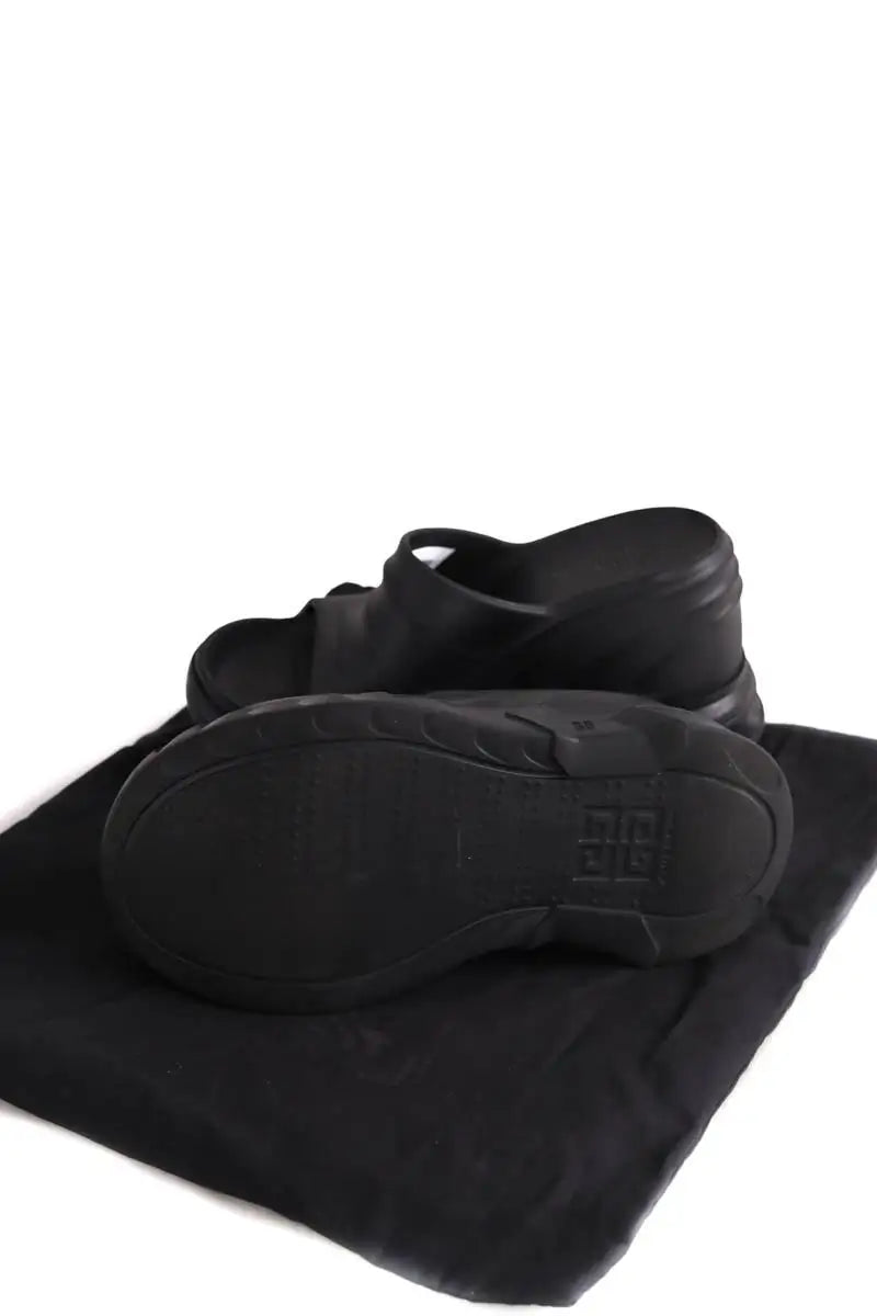 Sandales Givenchy Noir en Caoutchouc