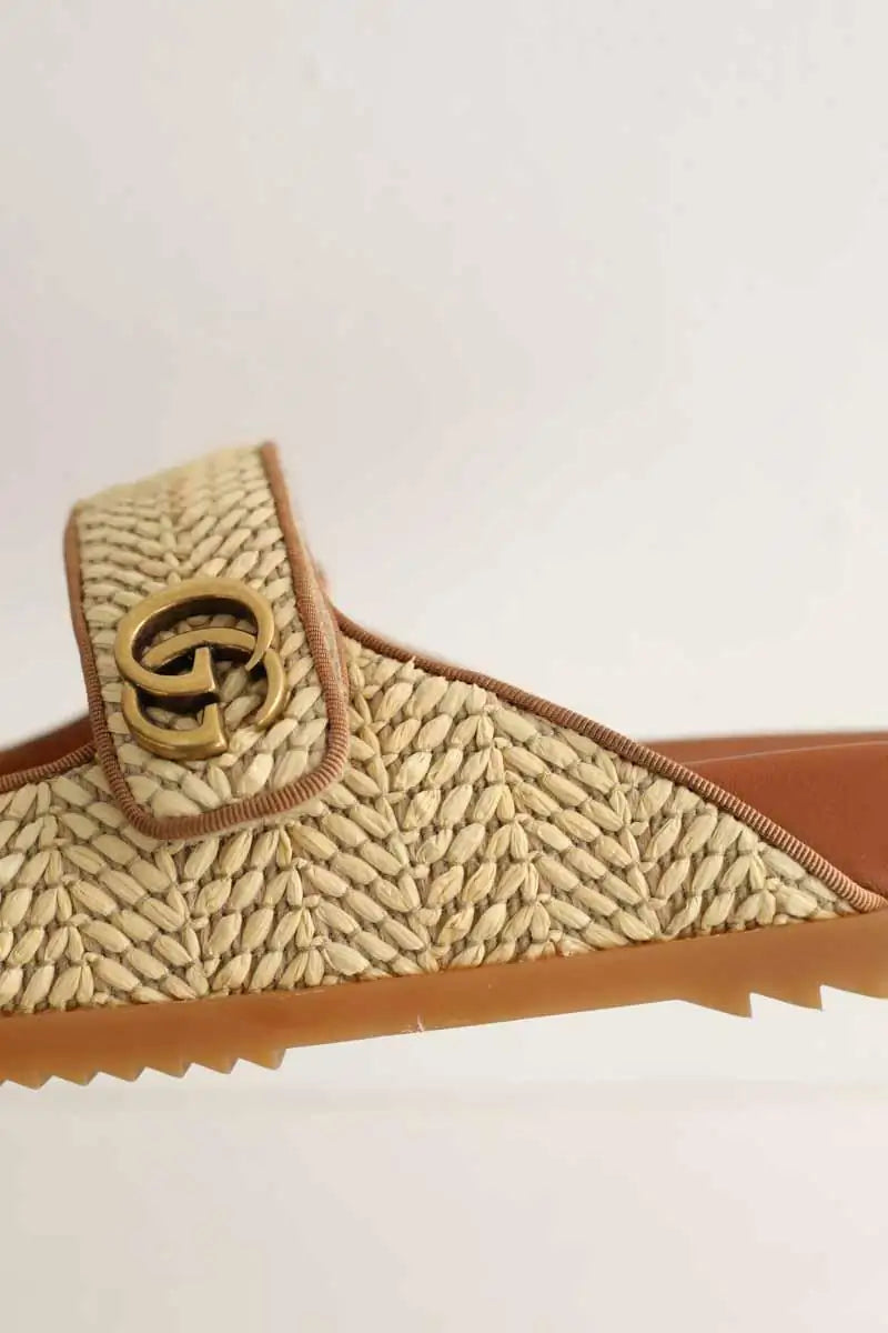 Sandales Gucci Beige en Cuir