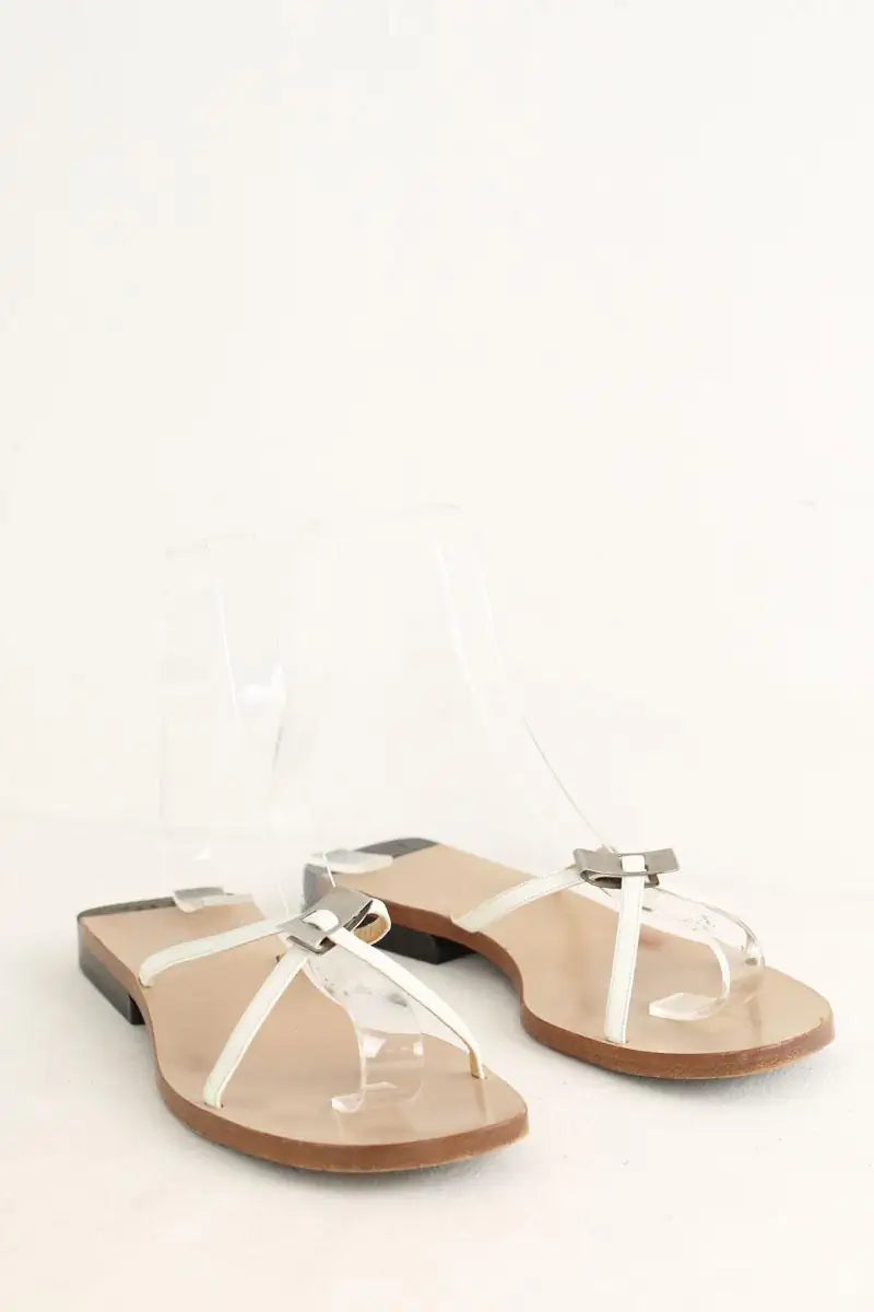 Sandales Gucci Blanc en Cuir