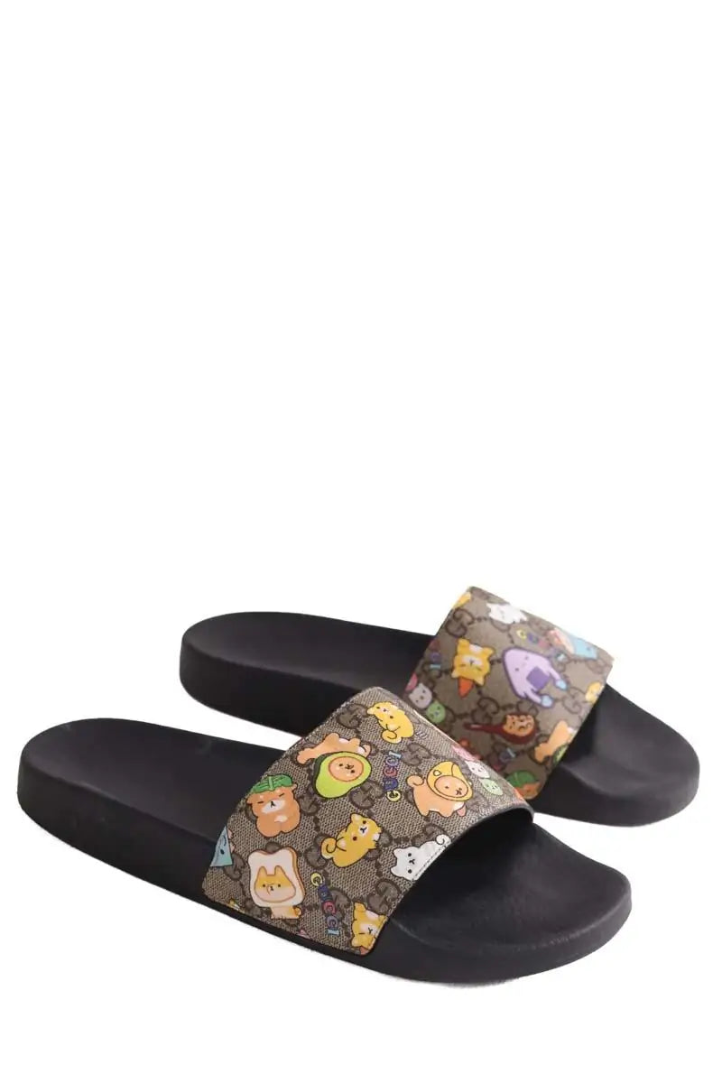Sandales Gucci Noir en Caoutchouc