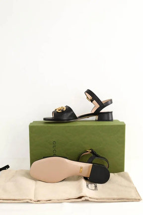 Sandales Gucci Noir en Cuir