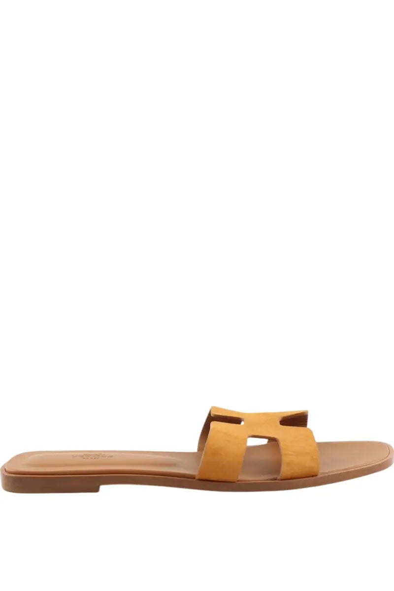 Sandales Hermès Oran Camel en Cuir, taille 42 - Seconde Main
