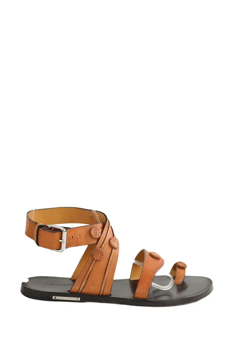 Sandales Isabel Marant Étoile Marron en Cuir, taille 39 - Seconde Main