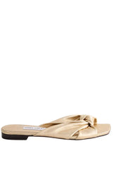 Sandales Jimmy Choo Doré en Cuir, taille 39 - Seconde Main