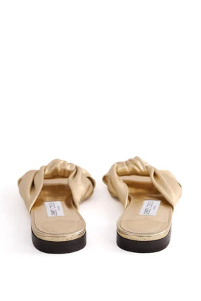 Sandales Jimmy Choo Doré en Cuir