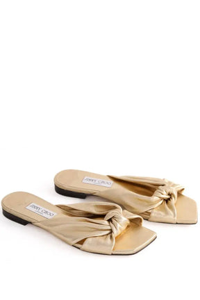 Sandales Jimmy Choo Doré en Cuir