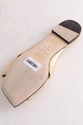 Sandales Jimmy Choo Doré en Cuir