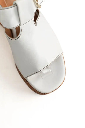 Sandales Karine Arabian Blanc en Cuir