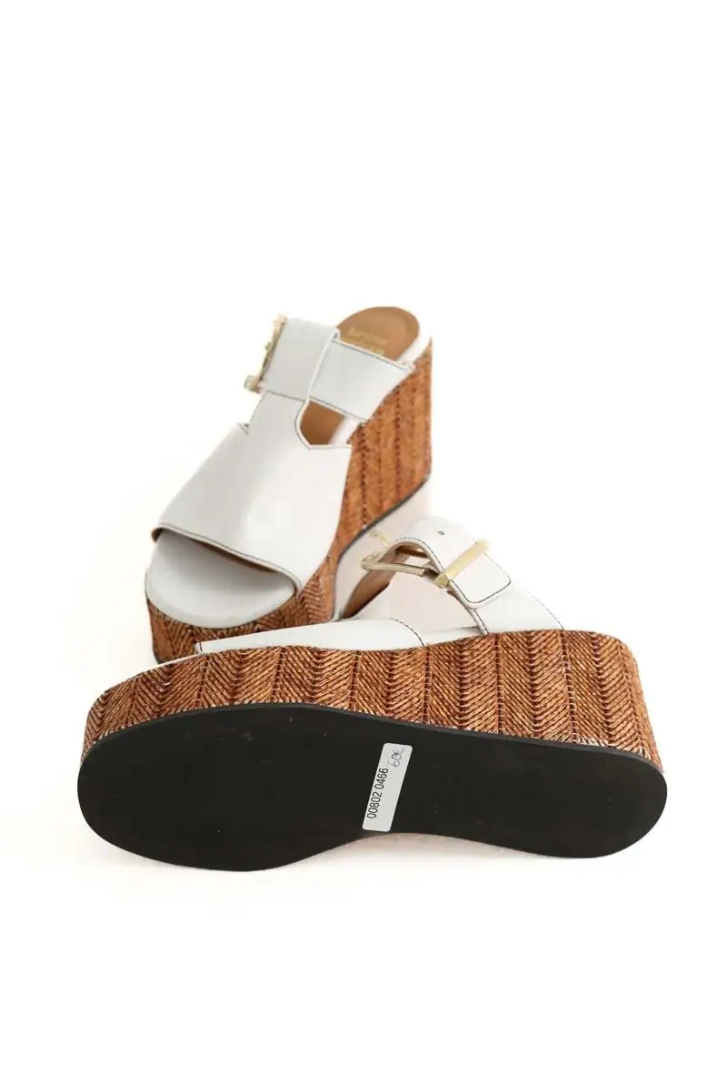 Sandales Karine Arabian Blanc en Cuir