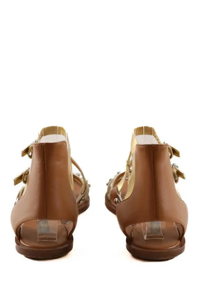 Sandales Louis Vuitton Doré en Cuir