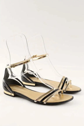 Sandales Louis Vuitton Noir en Cuir