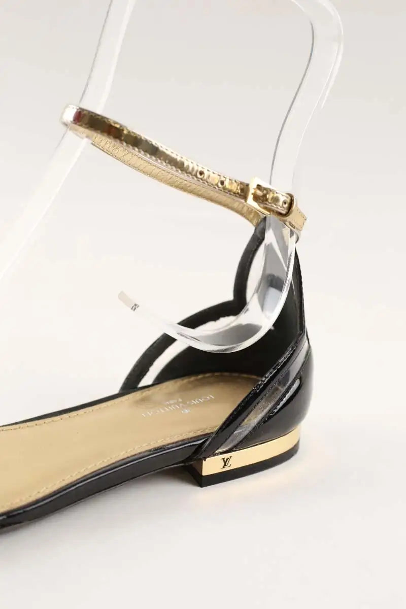 Sandales Louis Vuitton Noir en Cuir