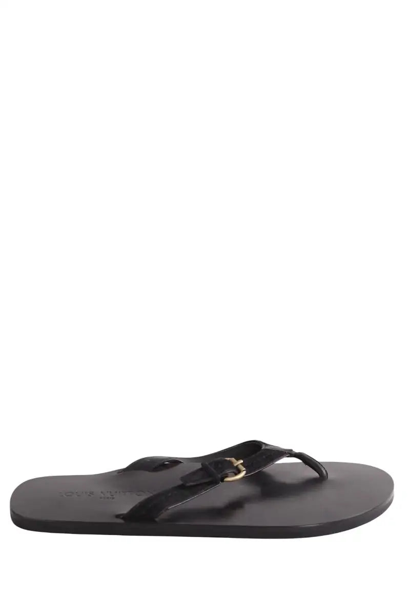 Sandales Louis Vuitton Noir en Cuir, taille 43 - Seconde Main