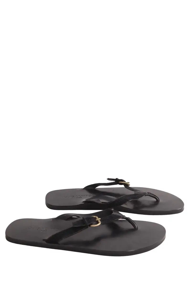 Sandales Louis Vuitton Noir en Cuir
