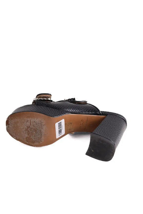 Sandales Maje Noir en Cuir