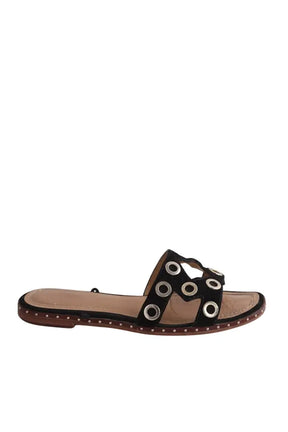 Sandales Maje Noir en Daim, taille 36 - Seconde Main