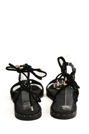Sandales Maje Noir en Daim