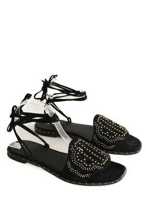 Sandales Maje Noir en Daim