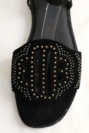 Sandales Maje Noir en Daim