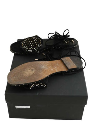 Sandales Maje Noir en Daim