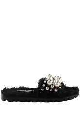 Sandales Miu Miu Noir en Fourrure, taille 36 - Seconde Main