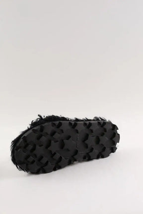 Sandales Miu Miu Noir en Fourrure