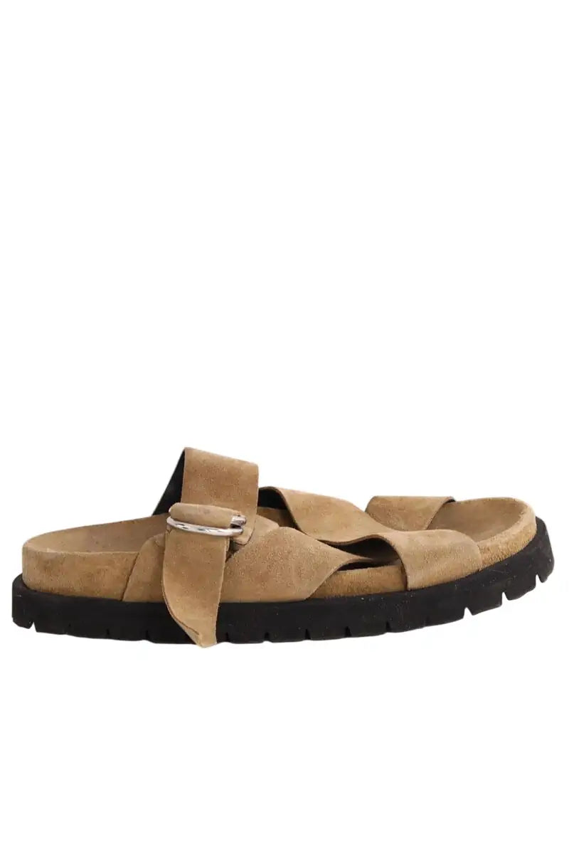 Sandales Pierre Hardy Beige en Daim, taille 39 - Seconde Main