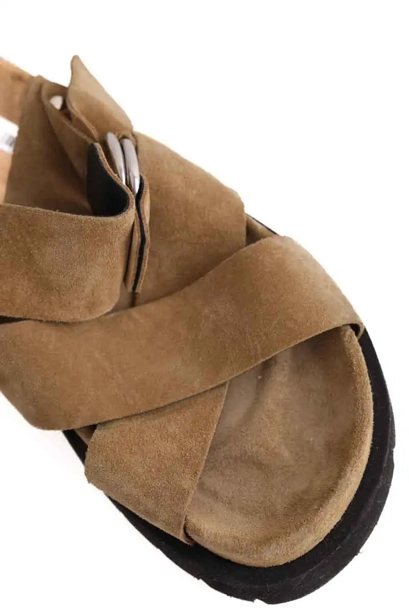 Sandales Pierre Hardy Beige en Daim