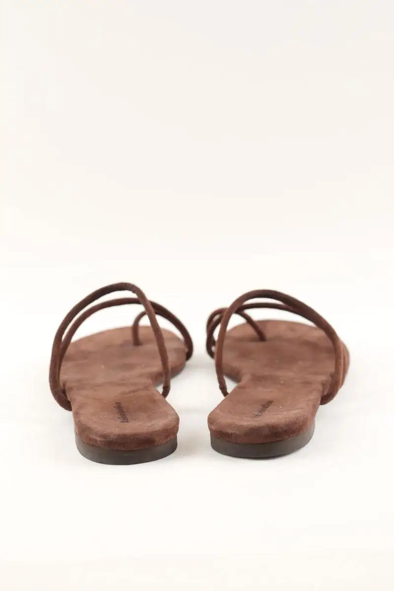 Sandales Reformation Marron en Daim