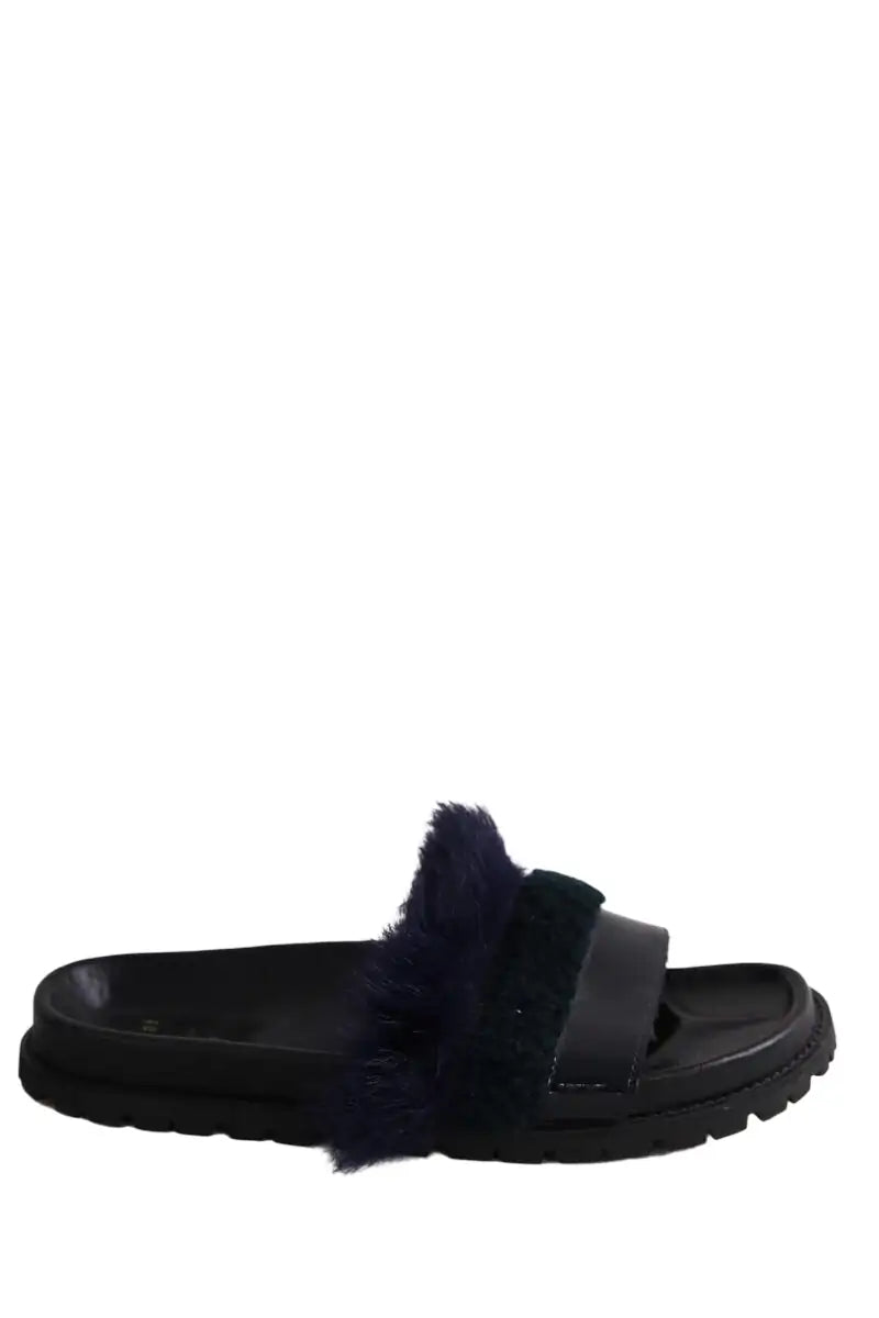 Sandales Sacai Noir en Cuir, taille 39 - Seconde Main