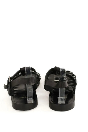 Sandales Saint Laurent Noir en Cuir