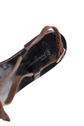 Sandales Salvatore Ferragamo Marron en Cuir
