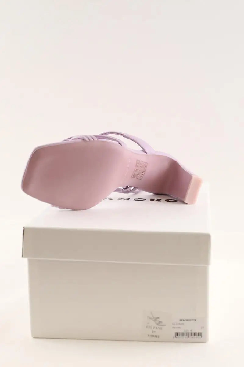 Sandales Sandro Violet en Cuir