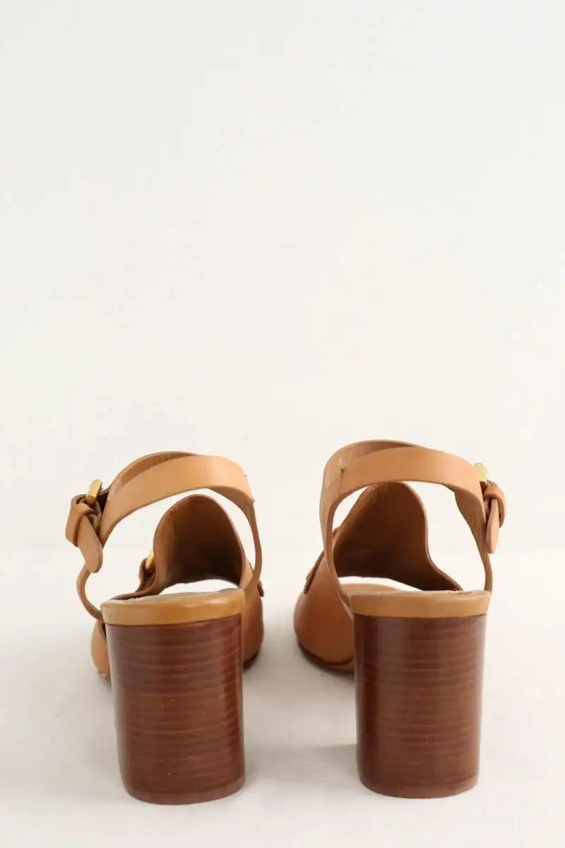 Sandales See By Chloé Camel en Cuir