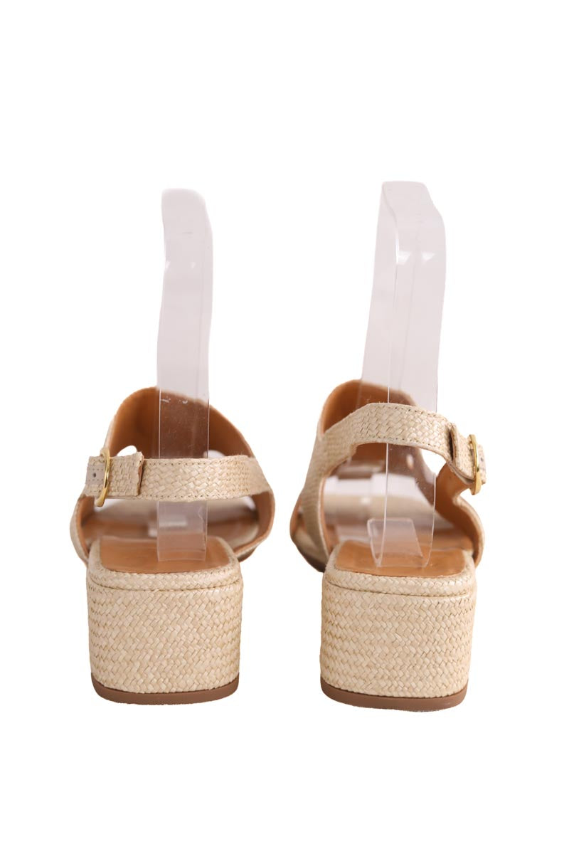 Sandales Sézane Ecru en Cuir