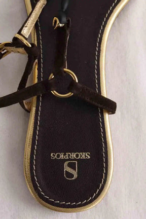 Sandales Skorpios Bianca Marron en Cuir