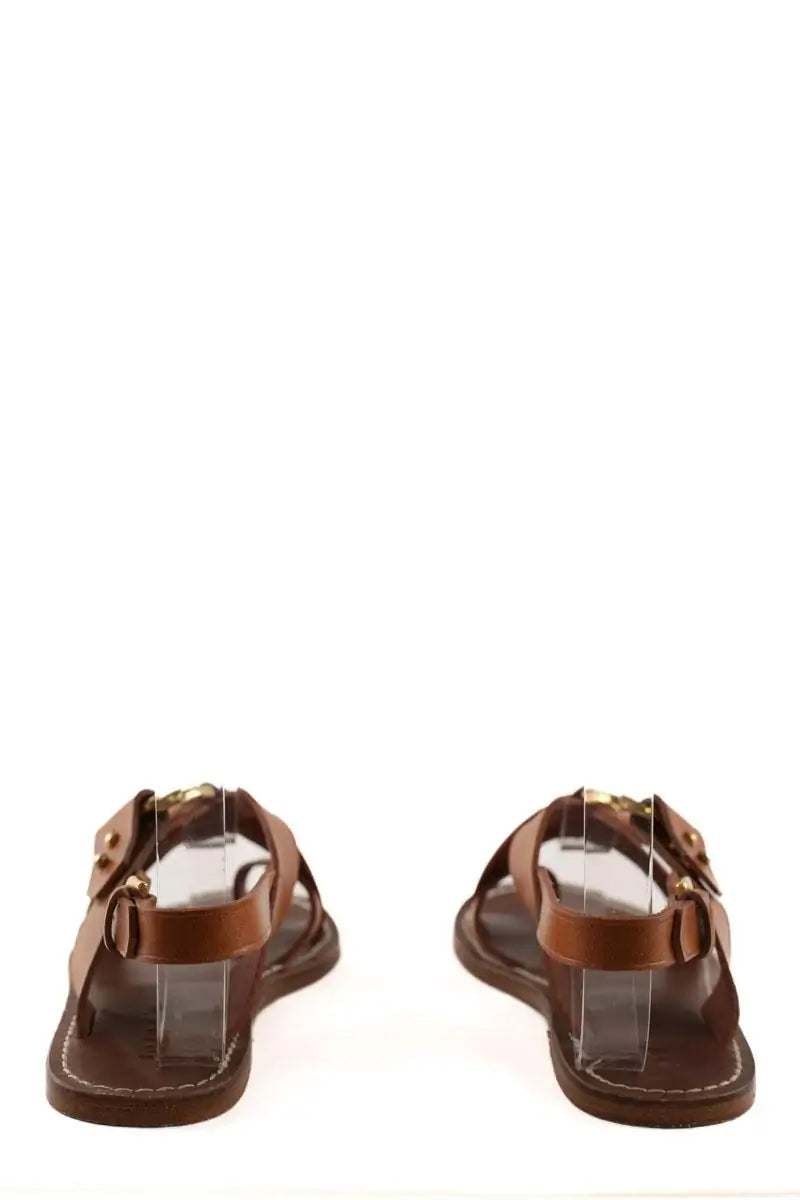 Sandales Soeur Marron en Cuir