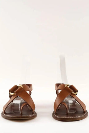 Sandales Soeur Marron en Cuir