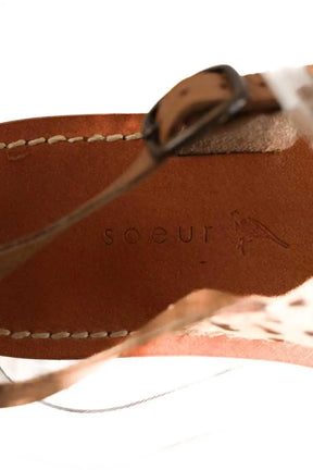 Sandales Soeur Marron en Cuir