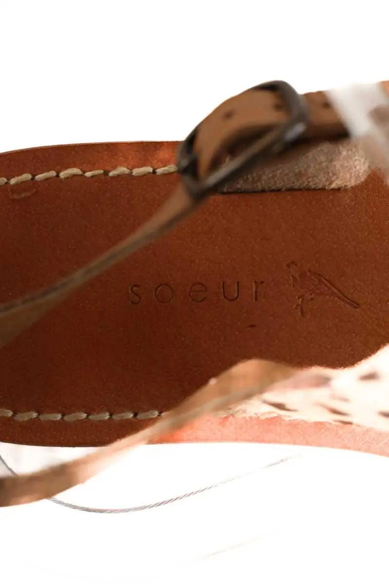 Sandales Soeur Marron en Cuir