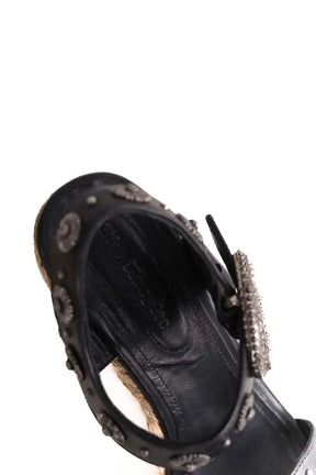 Sandales The Kooples Noir en Cuir